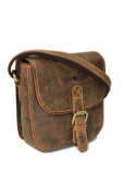 Vintage-Leder Jagdtasche, braun